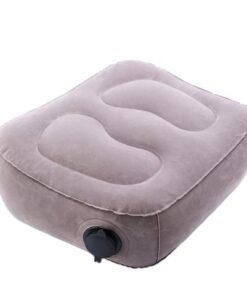 Travelsky Inflatable Folding Head Foot Rest Pillow - Silver - 1 Layer