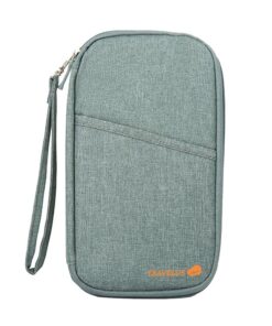 TravelUs Passport Holder - Dark Blue - Grey