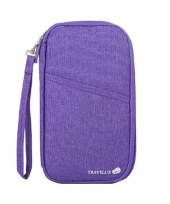 TravelUs Passport Holder - Dark Blue - Purple