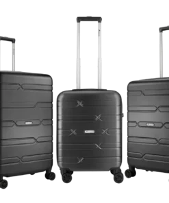 Travelwize 3 Piece Bondi Spinner Luggage Set Grey