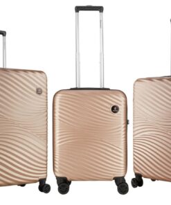 Travelwize Maui Hard Shell Suitcase - 3PC ABS Luggage Set - Champagne