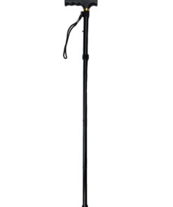 Trekking Pole Adjustable & Foldable - Walking Stick - Black