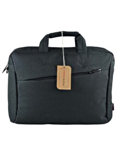Trendworld Large Capacity Modern Protective Padded Laptop Travel/Work Briefcase Bag - Black
