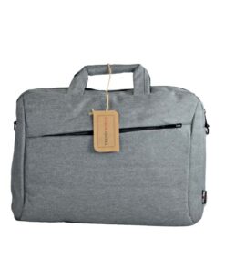 Trendworld Large Capacity Modern Protective Padded Laptop Travel/Work Briefcase Bag - Grey