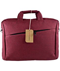 Trendworld Large Capacity Modern Protective Padded Laptop Travel/Work Briefcase Bag - Red