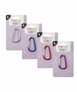Trendy Trinket Accessories- Assorted Snap Hook Key Rings Pack Of 4 x1