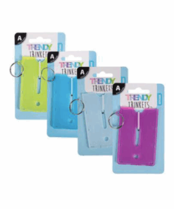 Trendy Trinkets Accessories- Assorted Licence Holder Key Rings- Pack Of 4
