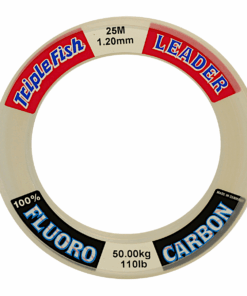 Triple Fish Fluorocarbon Fishing line 1.20MM 110LB/50KG, Colour White, 25M Spool