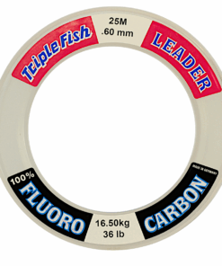 Triple Fish Fluorocarbon Fishing line .60MM 36LB/16.5KG, Colour White, 25M Spool