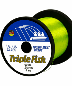 Triple Fish IGFA Nylon Fishing Line 24KG 0.70MM, Colour Yellow, 800M Spool