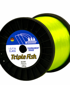 Triple Fish IGFA Nylon Fishing Line 6KG 0.35MM, Colour White, 600M Spool