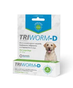 TRIWORM-D Worming Remedy in Large Dogs (4 tablets) 20-40kg