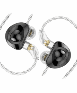 TRN MT4 - Double Dynamic Driver In-Ear Monitor with Case - Black