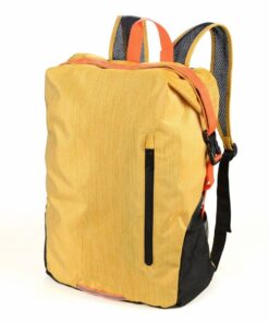 TROIKA Backpack: Rolltop Folding Backpack 15L Capacity, 10kg Load TREKPACK - Yellow, Orange