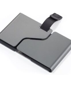 Troika Credit Card Case in Gunmetal Grey Aluminium Get Out