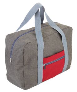 Troika Foldable Travel Bag Travel Pack Grey and Red