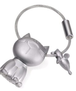 Troika Keyring Cat & Mouse