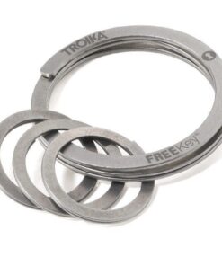 Troika Keyring Fingernail Friendly 3 Ring Keyring - Freekey System