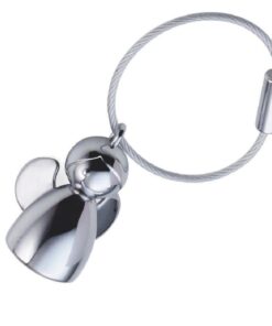 Troika Keyring Guardian Angel Angelina - Silver Colour