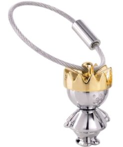 Troika Keyring Little King - Silver & Gold
