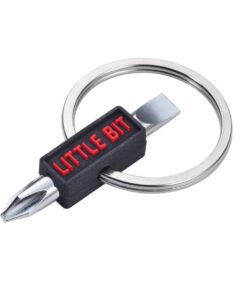 TROIKA Keyring with Phillips and Flat-Head Screwdriver LITTLE BIT