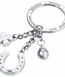 Troika Lucky Charm Horeshoe Keyring - Silver
