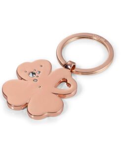 TROIKA - Lucky Clover Keyring - Rose Gold Colour