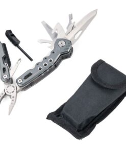 TROIKA Multi-Tool with 14 Functions for Outdoor & Survival Trips TOL45/GY