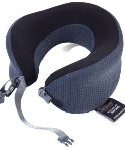 TROIKA Neck Pillow BUSINESS TRAVEL PILLOW Anthracite/Black