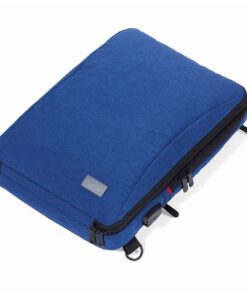 Troika  Smart Laptop Bag convertible to Backpack + Integrated USB Port Blue