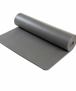 TROJAN Deluxe Yoga Mat 10mm Non Slip Surface For Yoga And Pilates (grey)