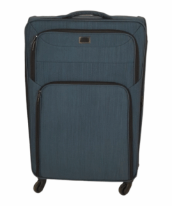 Trolley 1-Piece Travel Luggage Spinner - Fabric - Blue