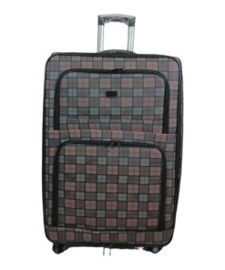 Trolley 1-Piece Travel Luggage Spinner - Fabric - Grey - 59 cm