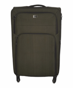 Trolley 1-Piece Travel Luggage Spinner - Fabric - Khaki