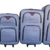 Trolley 4 Piece Travel Luggage Spinner - Rainproof Silk - Grey
