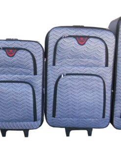 Trolley 4 Piece Travel Luggage Spinner - Rainproof Silk - Grey