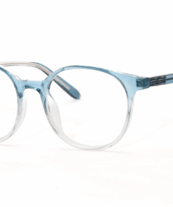 TROO Polarised Photochromic Blue Light Blocking Halfrim Glasses (TV/Phone) - Gold, Blue