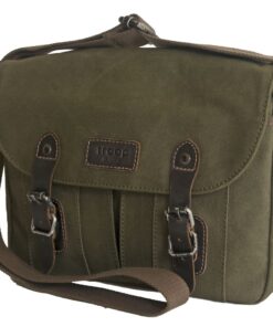 Troop - London Heavy Wax Canvas Messenger Bag - Olive