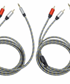 TRS 3.5mm To 2 RCA Audio Cable(2 Pack)