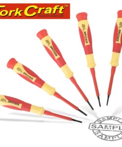 TORK CRAFT 5pce Precision Electric Insulating Screwdriver Set