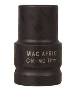 MAC AFRIC 1" Drive Square 19 mm Socket 80 mm Length CR-MO