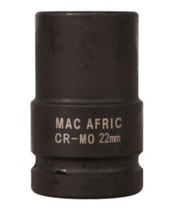 MAC AFRIC 1" Drive Square 22 mm Socket 80 mm Length CR-MO