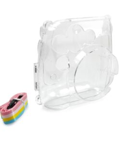 Tuff-Luv Instax Mini 8/9 - Clear Case with Rainbow Strap