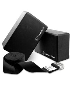 Tumaz Care BS023 Premium High Density/Lightweight Yoga EVA Foam Block Set - Black