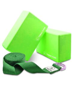 Tumaz Care BS023 Premium High Density/Lightweight Yoga EVA Foam Block Set - Green