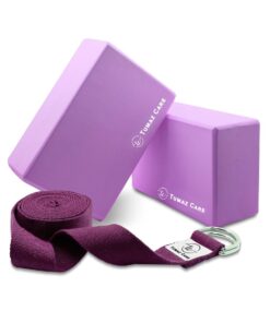 Tumaz Care BS023 Premium High Density/Lightweight Yoga EVA Foam Block Set - Purple