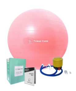 Tumaz Care YB065 Premium Yoga/Pilates/Pregnancy/Birth/Exercise Ball - Pink