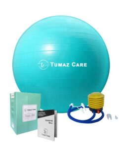 Tumaz Care YB065 Premium Yoga/Pilates/Pregnancy/Birth/Exercise Ball - Turkish Blue