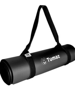 Tumaz NBR 10mm Thick all in 1 Anti Tear Exercise Mat (Weight Training/Yoga) - Black