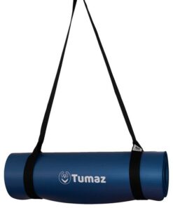 Tumaz NBR 10mm Thick all in 1 Anti Tear Exercise Mat (Weight Training/Yoga) - Blue